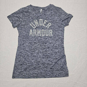 Under‎ Armour Heat Gear Active Wear T-Shirt Womens Small V-Neck Short Sleeve